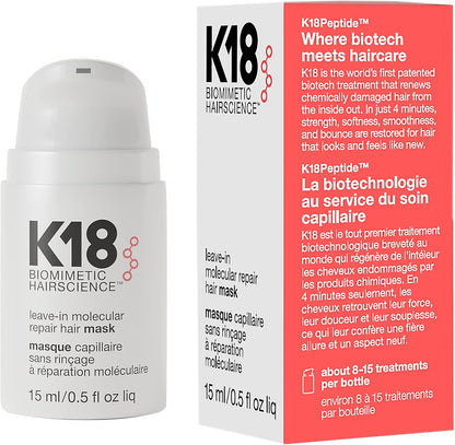 Kiehl's 18 Leave-In Molecular Repair Hair Mask⭐⭐⭐⭐⭐