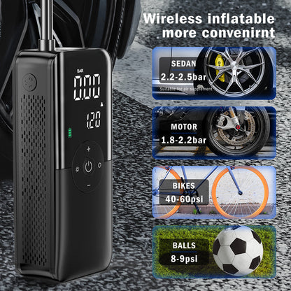Portable Electric Air Pump + Charger + Super Torch (Multipurpose)